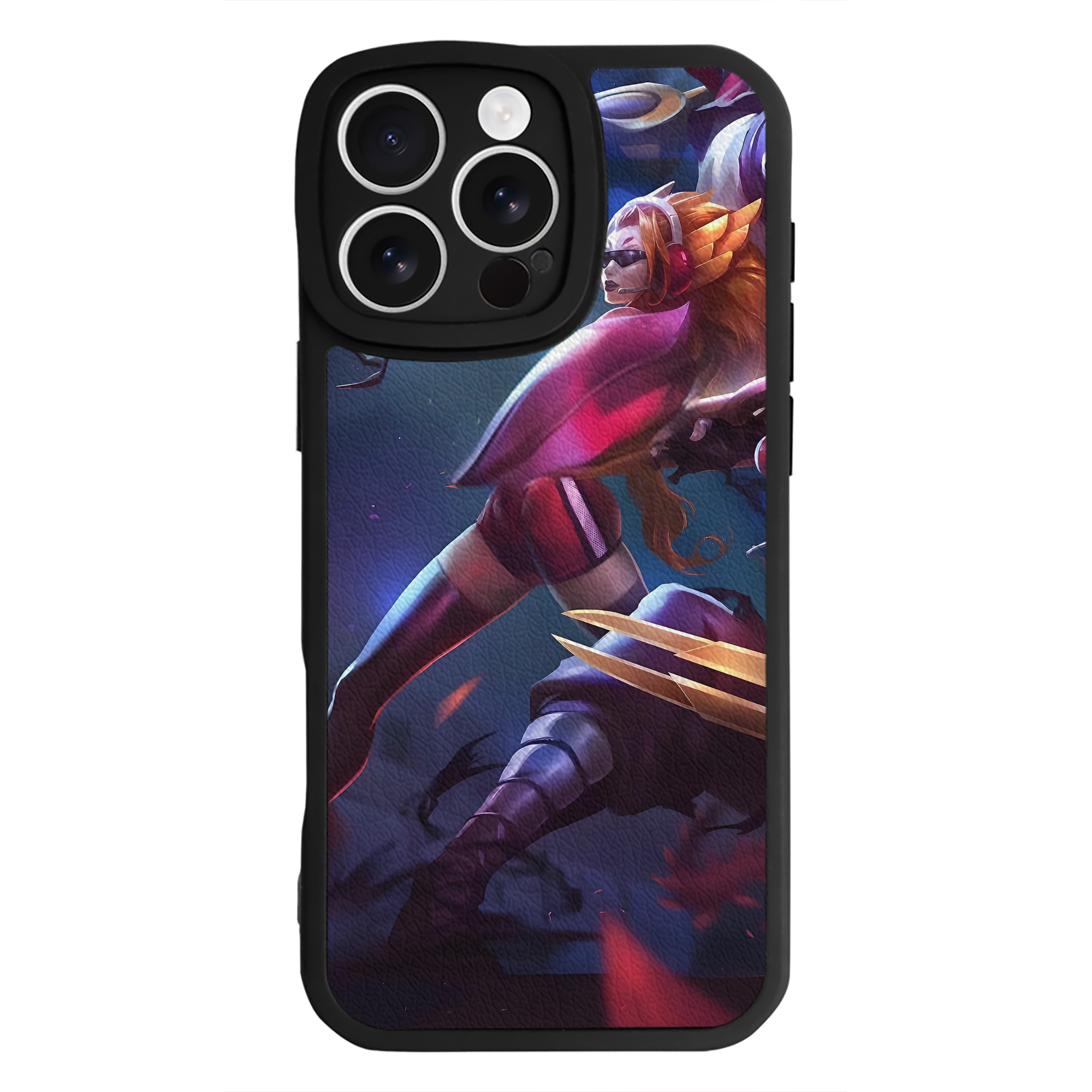 リーグ・オブ・レジェンド League of Legends LOL 【iPhone 16シリーズ対応】シリコンスマホケース（レザー調） 材質：シリコン